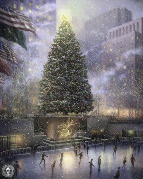  kinkade - Weihnachten in New York Thomas Kinkade